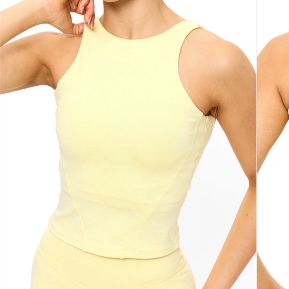 BuffBunny Light Yellow Women's Intimate Top - Picture 2 of 9